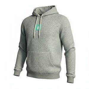 Dutch Bros Coffee Windmill Patch Hoodie Gray Size Small Barista Core Soft Girl